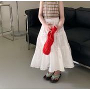 2023夏新作  韓国子供服  ゆとり  スカート  子供服  腰をゆるめる  ロングスカート   2色  90-150cm