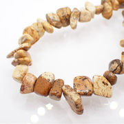 高品質 約40cm さざれ連 【1F No.89 ピクチャーストーン サイズ約3-5mm】 サザレ 天然石 ビーズ 国内発送