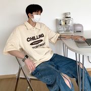 ユニセックス　メンズ　シャツ　半袖　カジュアル　大きいサイズ　ストリート系