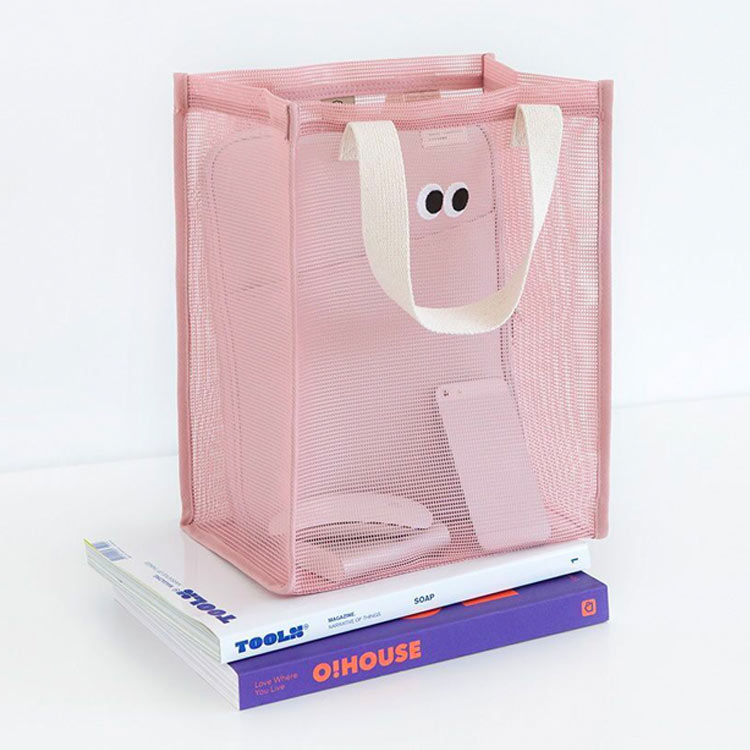 全4色 ビーチバッグ メッシュバッグ かわいい トートバッグ