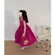 韓国子供服 子供用のスカート キャミソールワンピース  キッズ服 2023夏新作 ワンピース 90-150CM