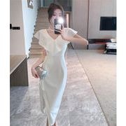 お時間限定SALE 早い者勝ち ロングスカート  受け取って腰 エレガント ワンピース ギャザリング