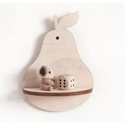 INS 子供用品 小さな棚  壁飾り 木質  かごをかけ  置物を飾る  インテリア  創意  撮影装具