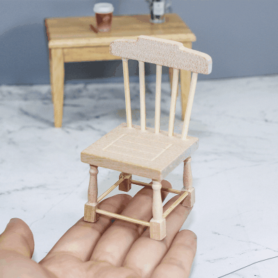 ドールハウス用 ミニチュア フィギュア ぬい撮 おもちゃ ミニ家具 ディスプレイ 82mmチェア 椅子