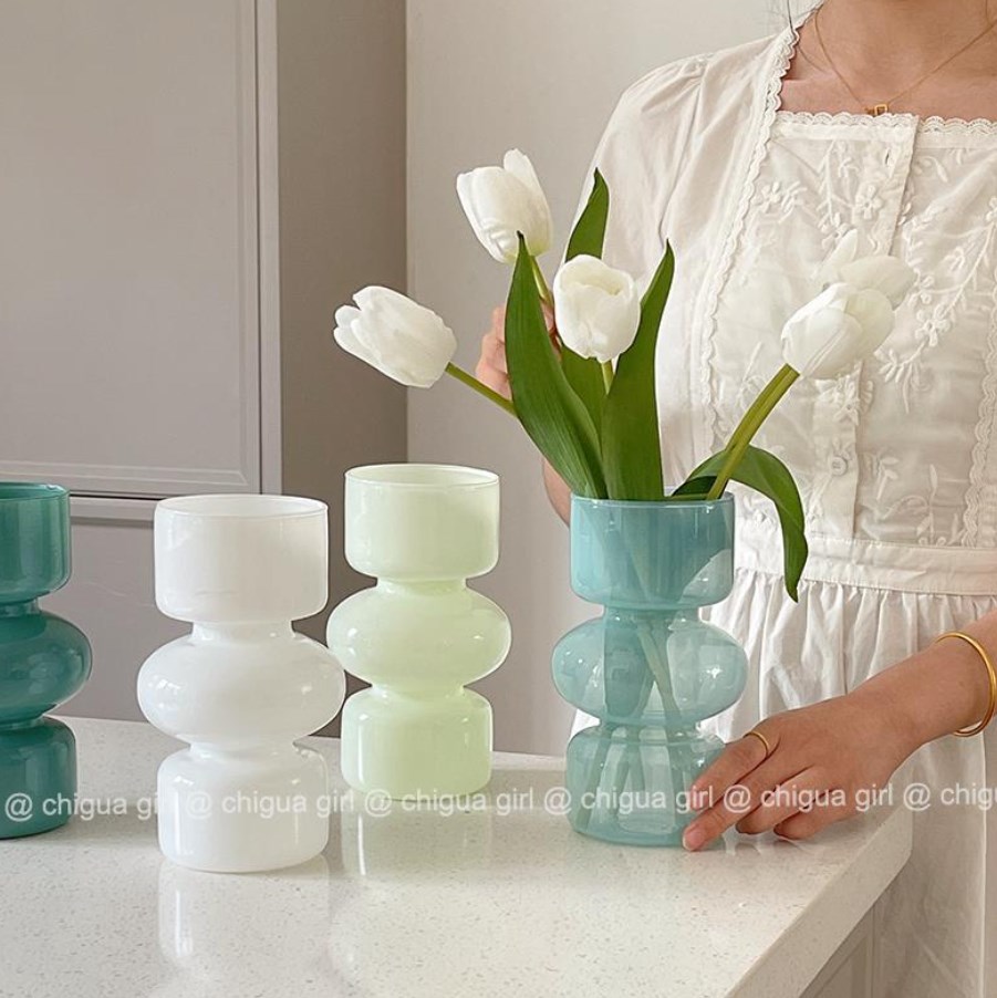 装飾品    置物    シンプル    ガラス花瓶    け花器    インテリア   ins風    撮影道具