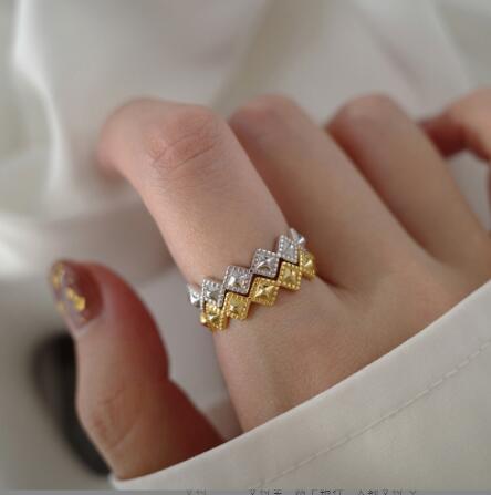 韓国ファッション　韓国　925シルバー リング　アクセサリー 指輪　ハンドメイド 指輪　ハンドメイド
