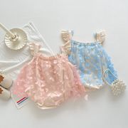 【2023夏】韓国風子供服 ベビー服 キッズ 女の子  ノースリーブ ロンパース
