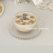 満足度99％ グラス  ティーカップ 牛乳カップ コーヒーカップ皿 セットガラス茶器 コーヒー器具