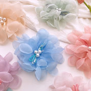 大花ヘアピン　可愛い　着物コーデ　キッズヘアアクセサリー　韓国ファッション