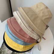 漁夫帽　帽子　バスケットハット　春夏　紫外線対策　折りたたみ　韓国ファッション　6カラー