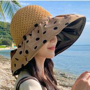 つば広で日よけや紫外線防止対策に最適です 日焼け防止 つば広 帽子 夏 uvカット 小顔対策 レディース
