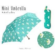 【ご紹介します！繊細なアートワークブランド！】naosudou折りたたみ傘 tori グリーン