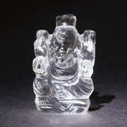 ヒマラヤ水晶 ガネーシャ 彫り物 小 14.5g インド ネパール産 【 一点物 】 天然石 パワーストーン