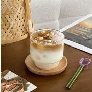INS レトロ  韓国風   家庭  牛乳カップ  コップ    コーヒーカップ  ガラスカップ  インテリア