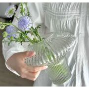 高級感    装飾品    置物    透明    ガラス花瓶     ins風     撮影道具