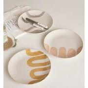 セラミック皿    ケーキプレート    飾り盤     撮影道具    トレイ    21.5cm