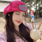フレンチレディースベレー帽　10colors 小顔ニット帽　韓国デイリーファッション