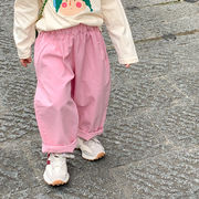 2023年春秋新作★子供服★女の子 ロングパンツ ファッション ピンク 西洋風★80-130cm