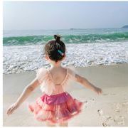 韓国風子供水着 キッズ 女の子 ベビー 子供用 オールインワン　連体水着 uvカット キッズ水着