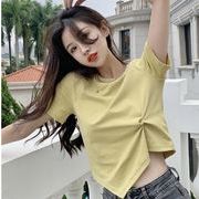 韓国風　レディース　半袖Tシャツ　新しい夏　カジュアル　ファッションTシャツ　ブラウス★M-2XL