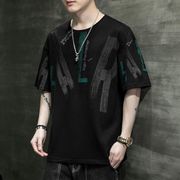 韓国風  Tシャツ　半袖Tシャツ　夏の新しい　カジュアルTシャツ　ファッションTシャツ★M-3X