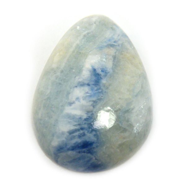 ≪スペシャルルース/即納≫天然石 ブルーシェーライト（blue sceelite）/カボション 19.2x13.2x4.1mm