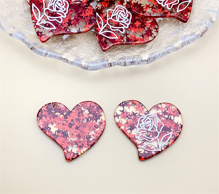 新入荷アクリルデコパーツ チャームDIYアクセサリー  手芸材料 ヘアアクセサリーパーツ