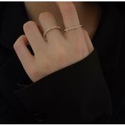 開口指輪  アクセサリー  気質  韓国風レディー  リング  2023新作  デザイン感  韓国風アクセサリー