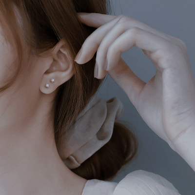 新品 シルバーS925ポストEarrings スタッドピアス シンプル 韓国風耳飾り chic アクリルパール 2mm