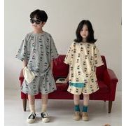 2025 夏新作 韓国風  子供服   ベビー服   トップス Tシャツ+ショートパンツ 2点セット
