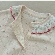 2025 冬新作 韓国風  子供服   ベビー服  トップス  つぶつぶ  ニット  セーター  カーディガン  女の子