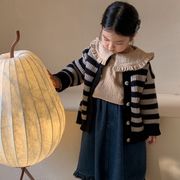 【2023秋新作】韓国風子供服 ベビー服 キッズ 女の子  ニット カーディガンORスカート