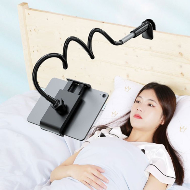 【ナイロン編み製】 寝ながら スマホアームスタンド ベット スマホホルダー スマホスタンド｜寝ながら使える！仰向けでもスマホを見られる携帯