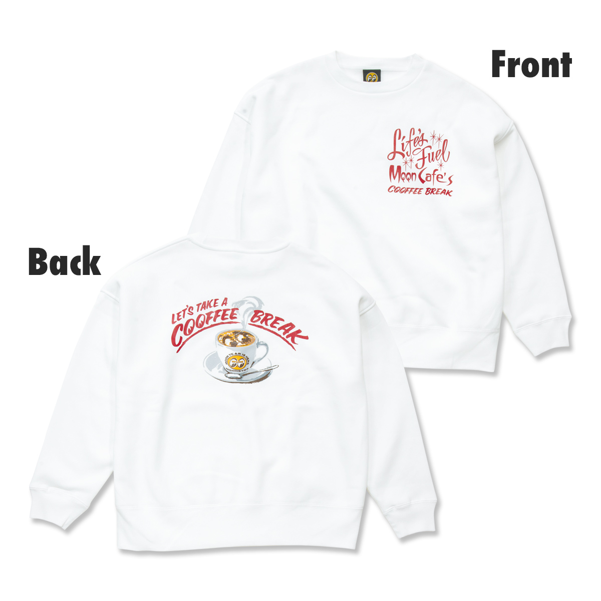 ムーンアイズ MOON Cafe CQQFFEE Break スウェットシャツ MOONEYES L．Cエンタープライズ 問屋・仕入れ・卸