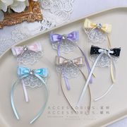 リボン　蝶結び　生地　レース　デコパーツ　手芸DIY アクセサリー材料　ハンドメイド