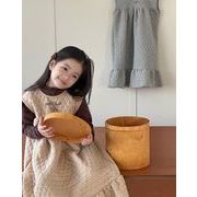 秋新作  韓国風子供服  キッズ    女の子  ワンピース  つりスカート   ファッション