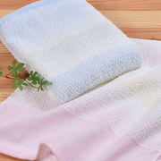 【国産】レインボー フェイスタオル　平地付・2色組