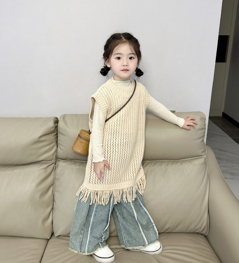 韓国風子供服    キッズ服    ワンピース    チョッキスカート    ベスト