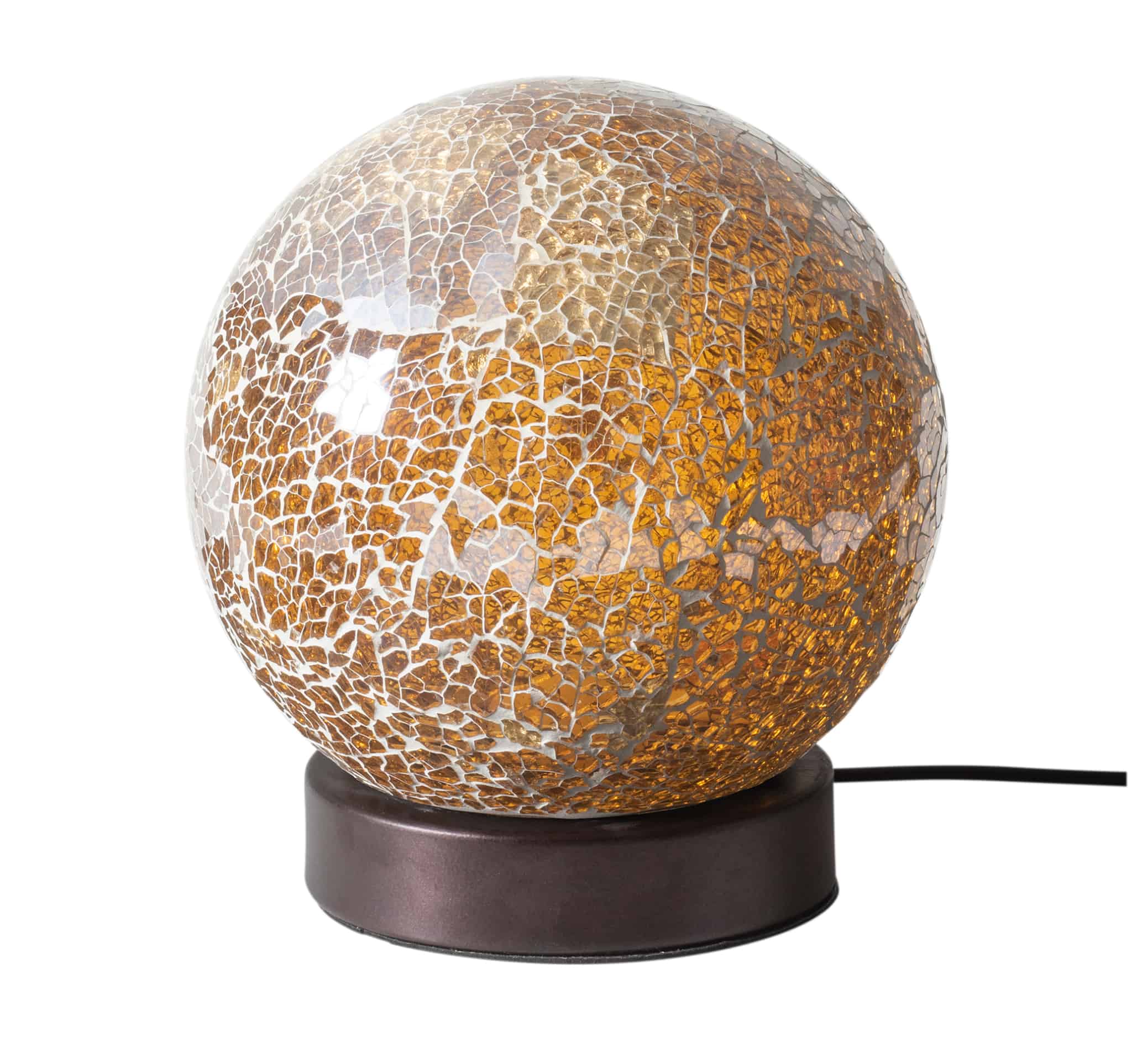 モザイクLEDランプ ボール型 ゴールド AC有  21482