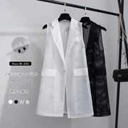 2023年秋冬INS 新作 コート タンクトップ 韓国系 個性的 設計感 飾り透かし彫り