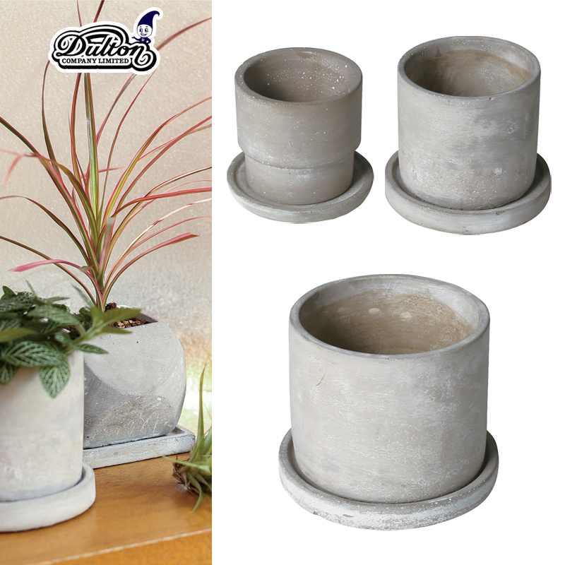 ■DULTON（ダルトン）■　Cement pot　Round