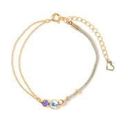 ☆匠 オーロラストーンブレス バイオレット TAK-12-2 手首まわり約14～19cm