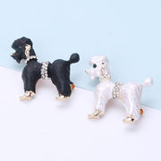 2色 可愛い 子犬のブローチ 動物のブローチ ファッション ブローチ 犬 コサージュ アクセサリー