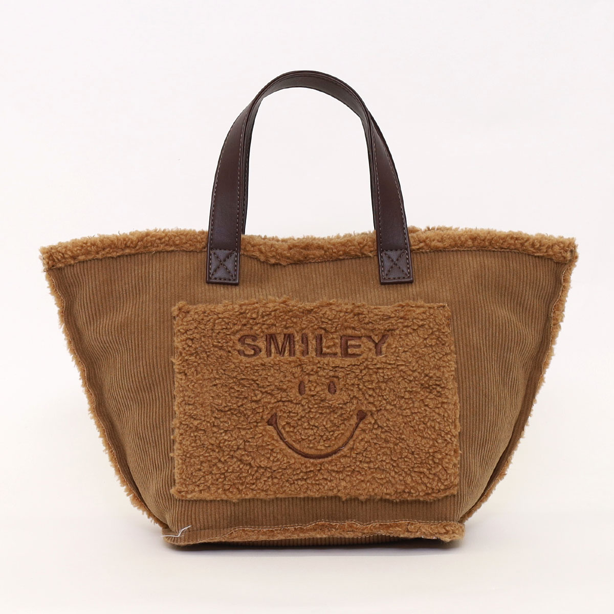 ☆【クーコ COOCO】 SMILEY コーデュロイ 刺繍 トートバッグ 株式会社