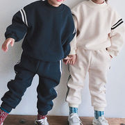 韓国子供服 セットアップ  長袖トップス  ベストセーター着  ベビー服 キッズ 男女兼用80-130cm