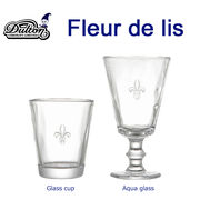 ■DULTON（ダルトン）■　GLASS ""FLEUR DE LIS""