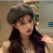 レディース帽子　ベレー帽　リボン　韓国ファッション　秋冬　デザイン　全8色