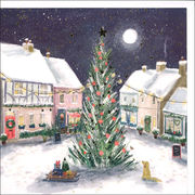 グリーティングカード クリスマス「街のツリー」 メッセージカード
