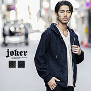 【パーカー】キルティングメッシュデザイン ジップアップパーカー／joker