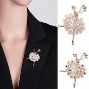 韓国バレエガールブローチ フラワーファッションコサージュダイヤモンド アクセサリー バレエの雑貨